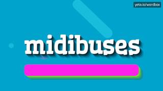 HOW TO SAY MIDIBUSES? #midibuses