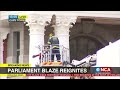 Fire in the Parliamentary precinct has begun again