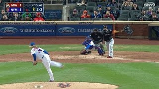 MIA@NYM: Syndergaard strikes out his 11th batter