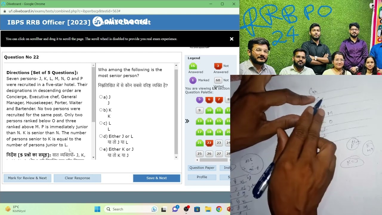 OLIVEBOARD LIVE MOCK TEST Is Going For IBPS RRB PO Officer Scale 1 With ...