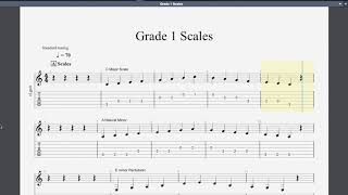 Technical Exercises Rockschool Grade 1 Guitar