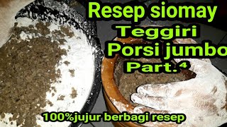 MEMBUAT SIOMAY TENGGIRI PORSI JUMBO//Bedagang siomay