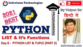 Day 8 - Python List Functions (Part -2 ) || Python Collection Data Types