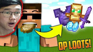 Minecraft But Eating Give OP Items...