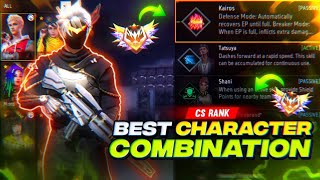 2025 SECRET COMBO For grandmaster ☠️🔥 || 5 Best Character Combination Free Fire Tips and tricks