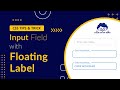 Input Field with Floating Label Using Pure CSS | CSS Tutorial | #css #css3