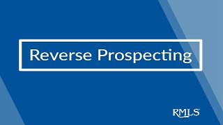 Reverse Prospecting Tutorial