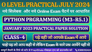 Day-4 || Python Practical || O Level Practical || Python Programming Practical O Level || PreptShala