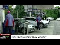 Fuel prices are set to increase from midnight
