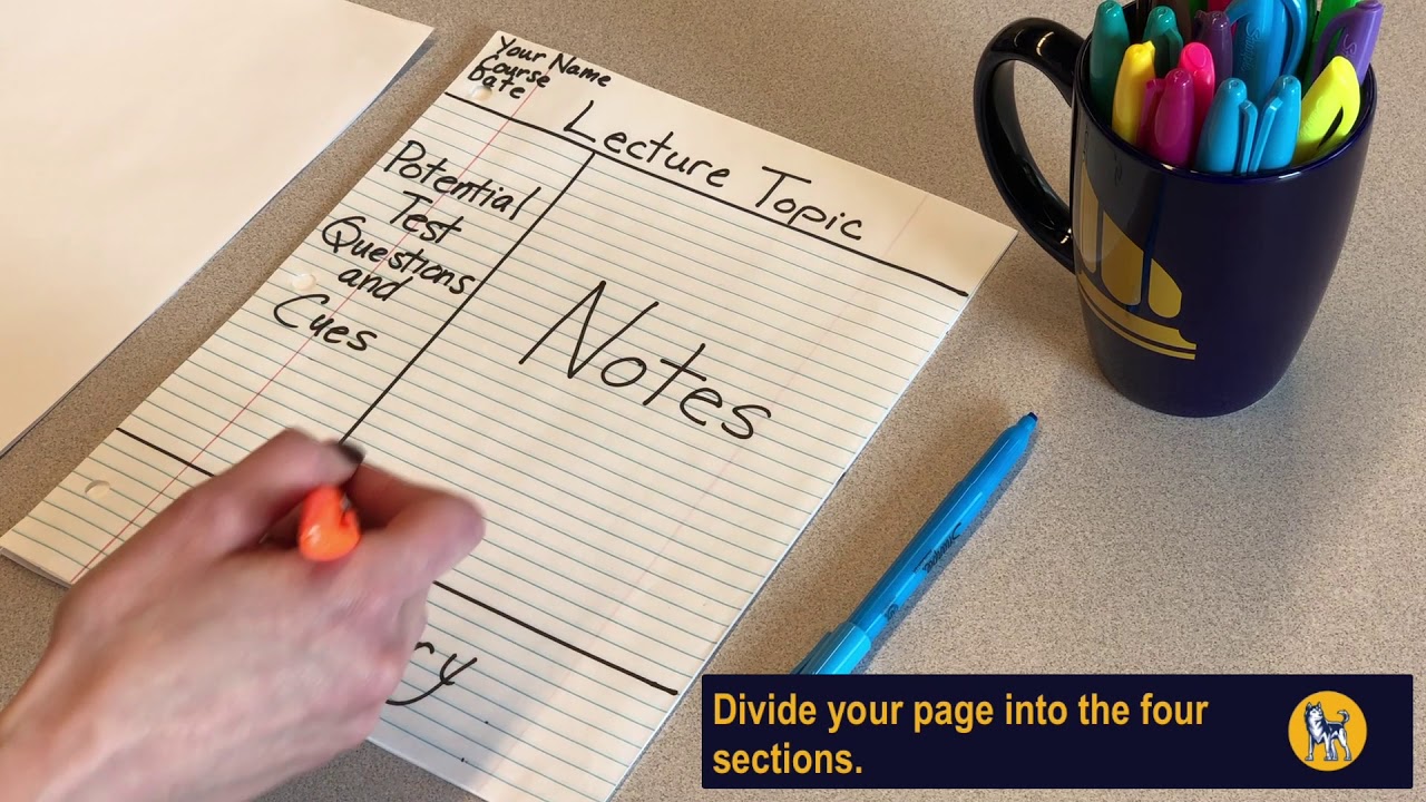 How To Take Notes Using The Cornell Note-Taking Method - YouTube