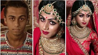 Best Male to Female Transformation makeup 2020 | Bridal Makeup | Boy to Girl Transformation |