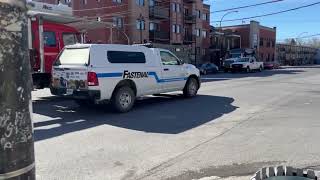 Camion blindé du SPVM coin Hochelaga et Cadillac mtl 27 mars 2024