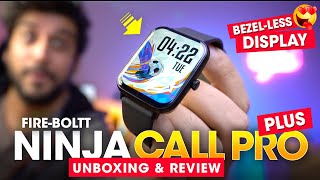 BIG *BEZEL-LESS Display* Smartwatch Under ₹2000 ⚡️ Fire-Boltt Ninja CALL PRO PLUS Unboxing & Review!