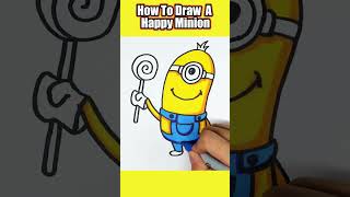 How to Draw Happy Minions 😜 | KIDS ART HOW TO DRAW