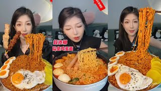 ASMR MUKBANG EATING TOO MUCH NOODLES 안녕하세요 평소 중국 음식을 좋아하고 관심있는 사람입니다