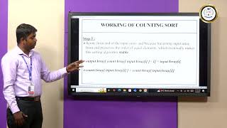 Counting Sort - Example - Dr E Murali