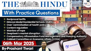 The Hindu Analysis | 6th March 2025 | The Hindu NewsPaper Today With Practice Questions