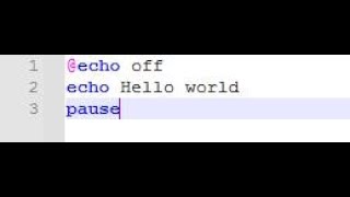 Batch programming lesson 1 - @echo off, echo and pause