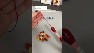 DIY Button bracelet tutorial, another cute diy idea 🤍 #diy #buttons #diyprojects #diycrafts