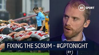 How to 'fix' the scrum? Top ref Wayne Barnes on new laws in rugby | #GPTonight