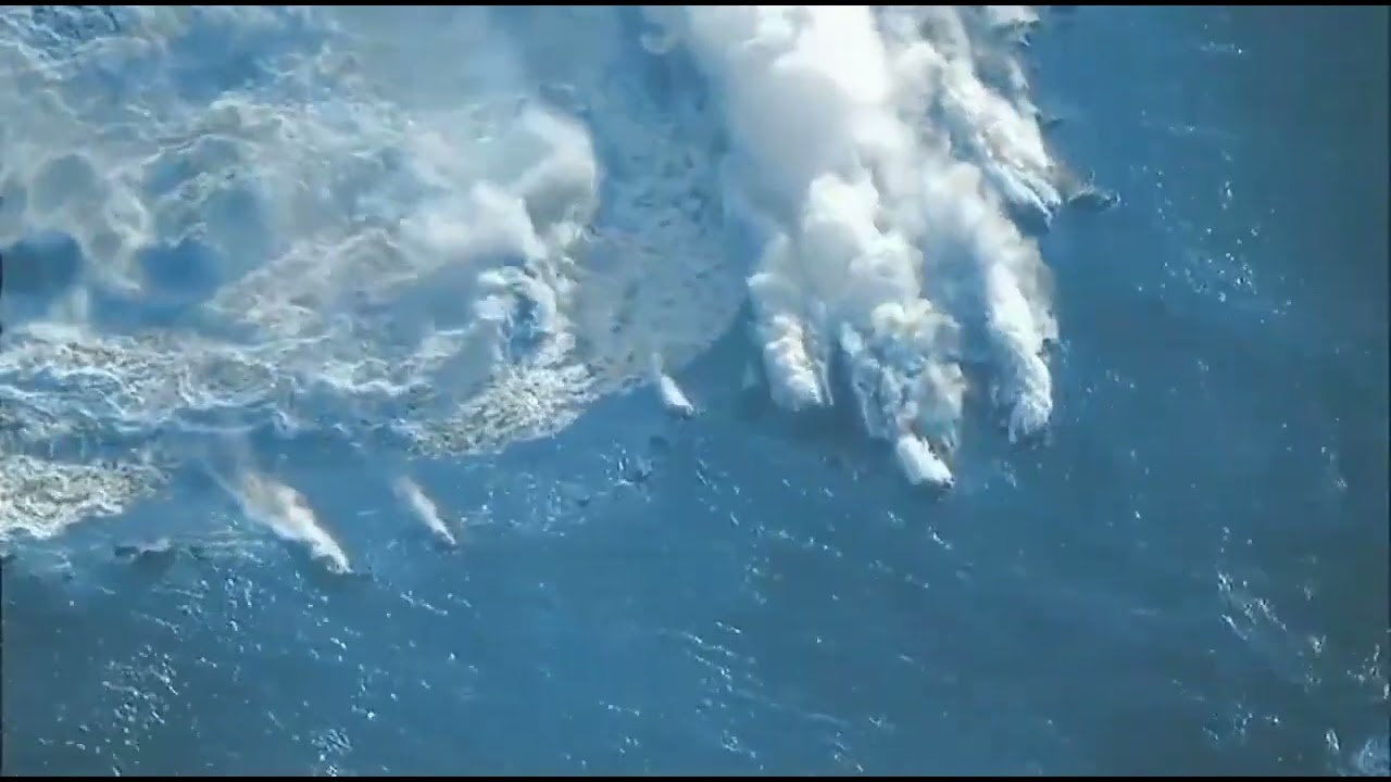 Underwater Volcano Eruption Near Iwo Jima Island, Japan. The Eruption ...