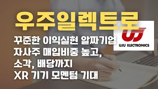 [기업분석] 우주일렉트로 재무제표(3Q), XR기기 관련주, 자사주소각, 배당 등