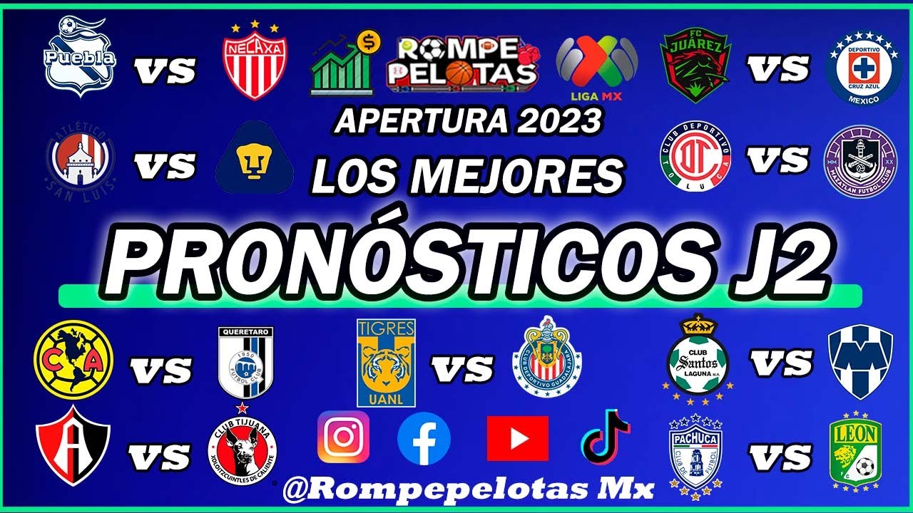 PRONÓSTICOS LIGA MX JORNADA 2 CLAUSURA 2024 ️ | FECHAS | HORARIOS ...