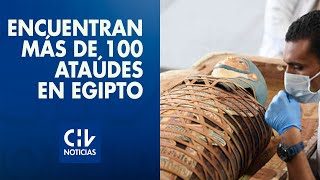 Un tesoro enterrado: Encuentran más de 100 ataúdes perfectamente conservados en Egipto