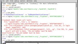 Python [pxssh] 04 SSH_OPTS & Interactive Mode