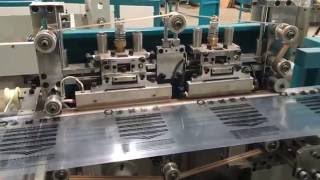 Full automatic slider insert zipper bag making machine