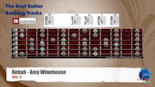 🎸 Rehab - Amy Winehouse Guitar Backing Track with scale chart and chords