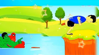 Rainbow game beam and man urine | cartoon animation | bae animation | #rainbow2mviews