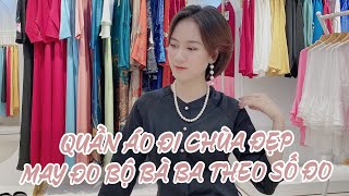 MẪU ÁO BÀ BA TRƠN ĐẸP | ÁO BÀ BA VIDES LỤA HỒNG PHÚC CAO CẤP | MAY BỘ BÀ BA ĐẸP 0379807015