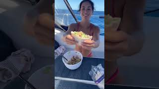 WHAT I EAT DURING A FULL DAY OF SAILING #sailing #sailboat #travel #whatieatinaday