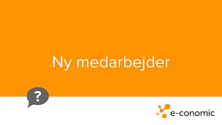 Ny medarbejder