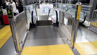 【三菱製】神戸空港駅ホーム　降りエスカレーター