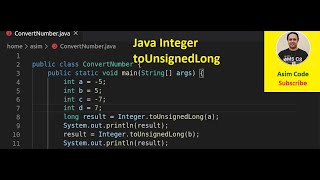 Java Integer toUnsignedLong method