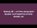 NodeJS : https request basic authentication node.js