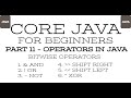 Part 11 - Core Java - Bitwise Operator