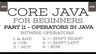 Part 11 - Core Java - Bitwise Operator