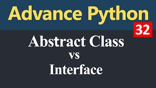 Difference between Abstract Class and Interface in Python (Hindi)