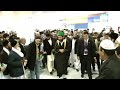 The Beloved Shayukhs of Eidgah Sharif  Arrival at London Heathrow Airport 30-01-13