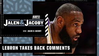 Jalen Rose explains why LeBron James walked back on his comments 👀 | Jalen & Jacoby