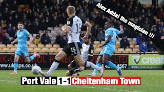 Port Vale 1-1 Cheltenham Town Vlog | So many chances | drama...