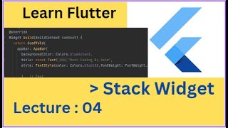 Flutter UI Design Tutorial : Stack Widget in flutter