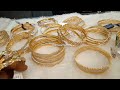 22ct gold rhodium polish 4pc bangles gold bangles in rhodium polish with weight u0026 adress lightweight