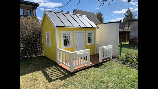 WholeWoodplayhouses Kids Outdoor Playhouse Sunshine Assembly in 55 minutes.