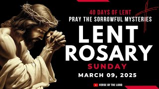 HOLY ROSARY SUNDAY 💜 Lent 2025 💜 First Sunday of Lent 💜 Prayers for Lent