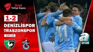Denizlispor 1 - 2 Trabzonspor MAÇ ÖZETİ (Ziraat Türkiye Kupası) Son 16 Turu Maçı / 09.02.2022