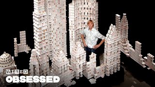 How This Guy Stacks Playing Cards Impossibly High | Obsessed | WIRED